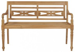 tömör tíkfa Batavia pad királykék párnával 120 cm