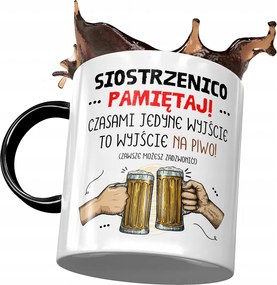 Fekete Bögre Unokahúgnak Születésnapra Ajándék Nyomtatott Fotóval