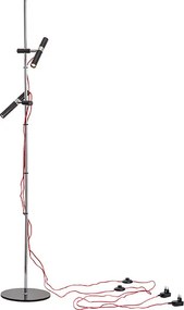 RENDL VIPER FL fekete króm 230V LED 2x3W 60° 3000K