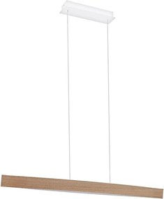 Eglo 93342 - LED függeszték FORNES LED/24W/230V tölgy