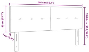LED Fejtámla Gombos Steppelt Sötétzöld 72 cm Bársony
