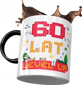 Fekete Bögre Születésnapra 60 60-es 60-as Ajándék Nyomtatott Fotóval