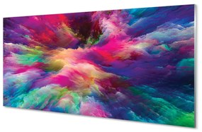 Akrilkép fraktálok színes 125x50 cm