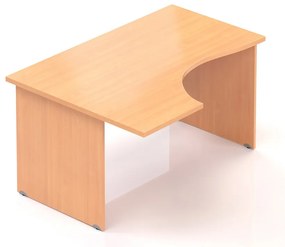 Visio ergonomikus asztal 140 x 100 cm, bal, bükkfa