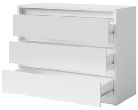 TANIA komód, 110x87x46, fehér