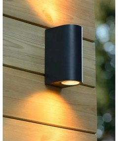 Lucide 27863/02/30 - Kültéri fali lámpa BOOGY 2xGU10/5W/230V IP44
