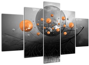 Narancssárga gömbök képe (150x105 cm)