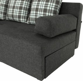 Sarokülőgarnitúra készlet, szürke melír /párnák minta, bal, MEXX NEW