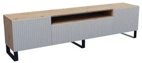 TV asztal RTV Remo 180 cm Fehér / Kézműves tölgy