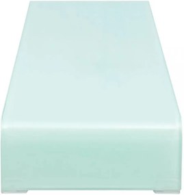 zöld üveg TV állvány/monitor magasító 110 x 30 x 13 cm
