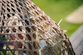 Világosbarna TROPIKAL függőszék állvánnyal