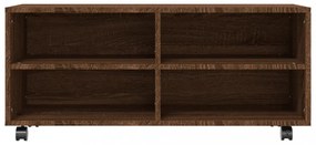 barna tölgyszínű szerelt fa TV-szekrény 90x35x35 cm