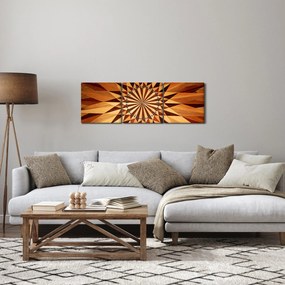 Kép - Fa kollázs (órával) (90x30 cm)