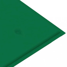 tömör tíkfa Batavia pad zöld párnával 120 cm