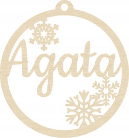 Névre Szóló Karácsonyfadísz Nagy Fa 12cm