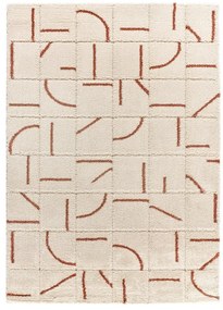 Téglavörös-krémszínű szőnyeg 160x230 cm Brenda – Universal