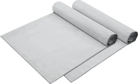 vidaXL Napozó törölközők 2 pcs Szürke 210 x 75 cm