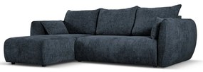 Sötétkék sarokkanapé (bal oldali) Matera – Cosmopolitan Design