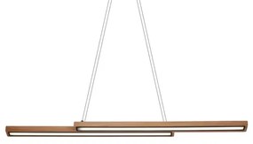 LED csillár zsinóron SENTO LED/19W/230V fa kivitel