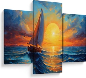 Kép - Vitorlások (90x60 cm)