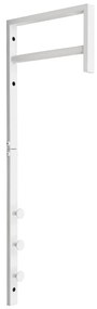 Trento ruhatartó állvány, fém, fehér