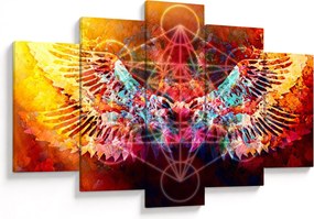 Kép - Merkaba szárnyakkal, absztrakció (150x105 cm)