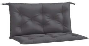 2 db antracit oxford szövet kerti padpárna 100 x 50 x 7 cm