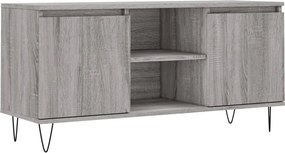 vidaXL szürke sonoma színű szerelt fa TV-szekrény 104x35x50 cm