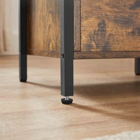 Éjjeli szekrény ARIN barna/fekete