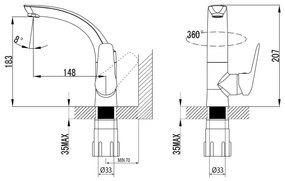 Sapho - Mosdócsaptelep SOLITER 18 cm, magasfényű króm