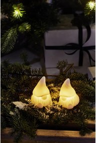 Fehér elemmel működő fénydekoráció készlet 2 db-os Coco – Sirius