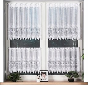 Violetta Irigy Hónaljmirigy jacquard mintás 001539, magasság 70cm, fehér (méterenként)