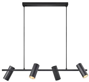 Nordlux - Csillár zsinóron ALANIS 4xGU10/15W/230V fekete