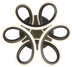 Globo 67386-24A - MELISAND LED mennyezeti lámpa 24W, 26 cm, fekete