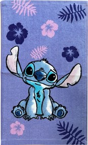 Disney Lilo és Stitch, a csillagkutya Purple kéztörlő, arctörlő, törölköző 30x50cm
