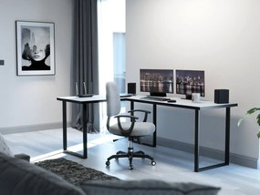 Sarok PC asztal Vintid (fehér + fekete). 1054976