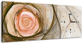 Gario Órás falikép Gyönyöru rózsa fraktál Méret: 100 x 40 cm