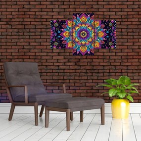 Kép - Kaleidoszkópos mandala (90x60 cm)