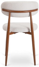 Elegáns Étkezőszék Dió/Világos Szürke Színben. FLAVIO