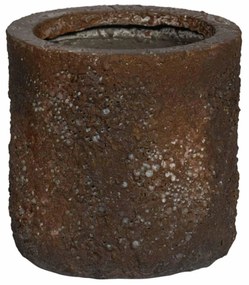 Pottery Pots Puk virágcserép, magas fényű barna, többféle méretben – Fazekas edények méret: S - h 15,0 cm, ⌀ 15,0 cm