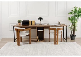 Íróasztal Twin Study Desk - Atlantic Pine, Fekete