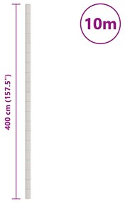 fehér PP talajtakaró membrán 4x10 m