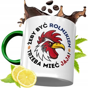 Zöld Bögre Farmer Gazdáknak Ajándék, fényképes nyomattal