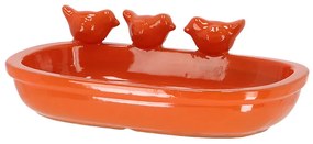 Kerámia madáritató és etető tál, 29 cm, narancssárga