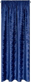 Szalagra kész függöny 140x270 cm sötétkék