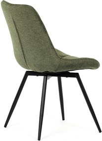 Jídelní židle, zelená, látka, HC-T1130 GRN2