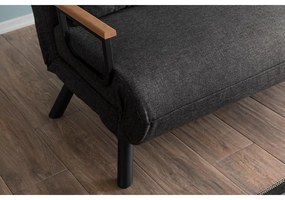 2 személyes kanapéágy Homoko 2-Seater - Sötét Szürke