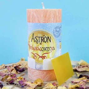Astron Kívánsággyertya - Henger 11 cm - barack színű (B1)