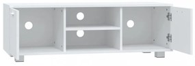 fehér szerelt fa TV-szekrény 120 x 40,5 x 35 cm