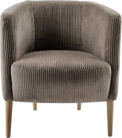 Fotel, szürkésbézs Taupe/bükk, ALIEN